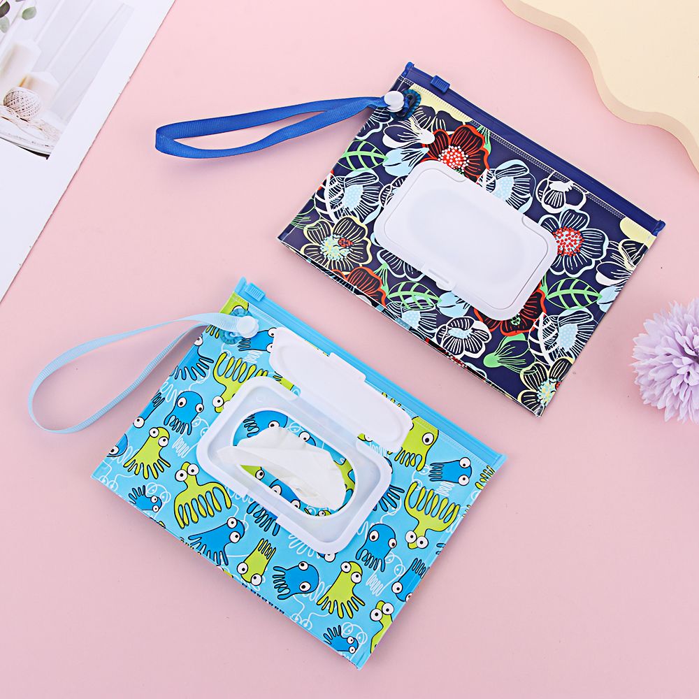 Baby Products Carry Bag - 1Pcs Portable Wet Wipes Bag Flip