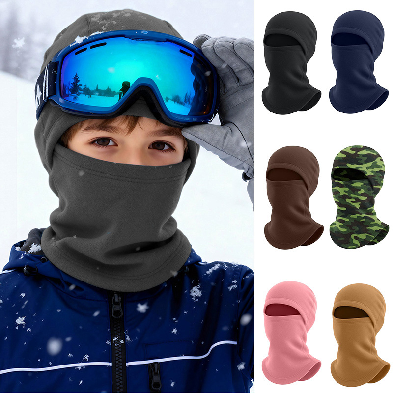 Baby Products For Face - Winter Kids Hat Full Face Warm