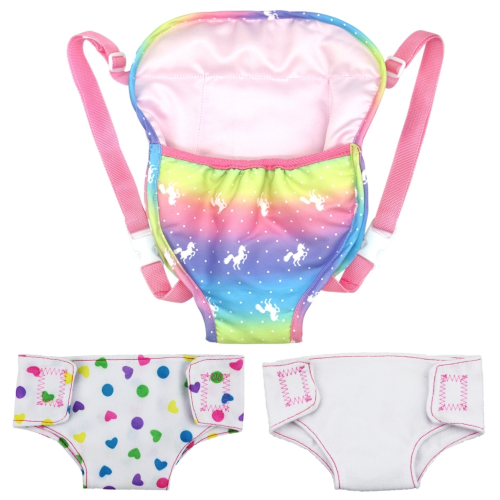 Baby Products Carry Bag - 2pcs Doll Diaper Underwear and Backpack