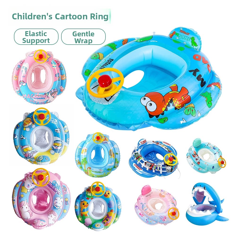 Detachable Sun Shade Cartoon B - Baby Swimming Floater recension och pris