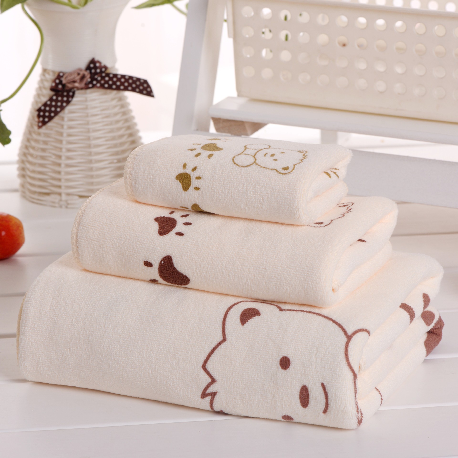 3pcs Cartoon Bear Baby Bath To - Baby Products For Face recension och pris