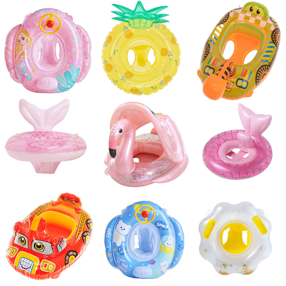 Rooxin Flamingo Swimming Circl - Baby Swimming Floater recension och pris