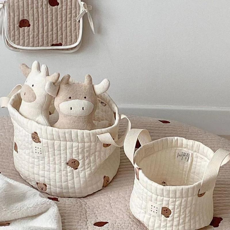 Cute Bear Embroidery Diaper Ba - Baby Products Basket recension och pris