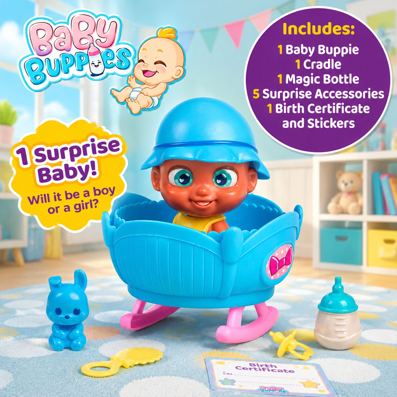 Baby Buppies Doll And Cradle S - Baby Products For Face recension och pris