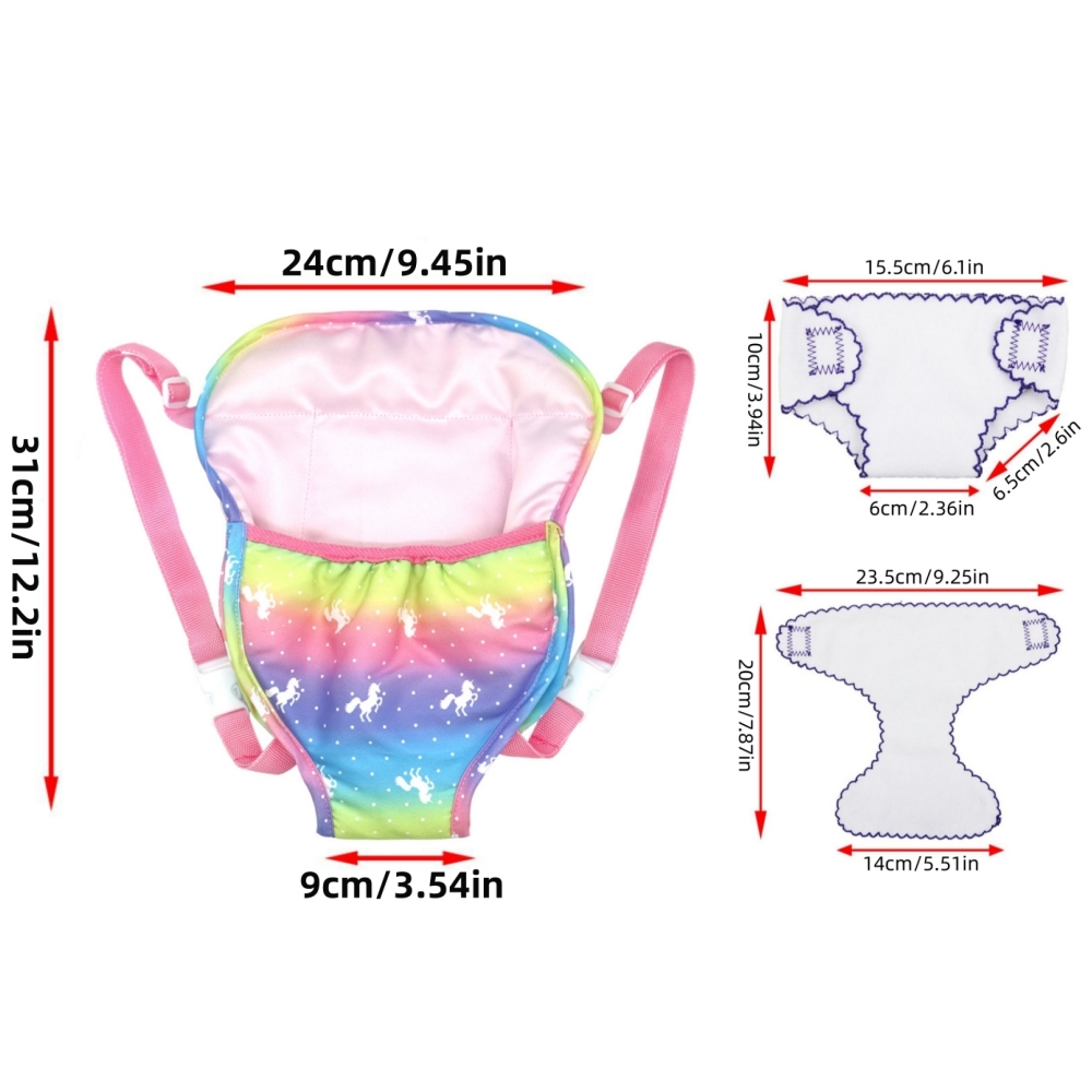 2pcs Doll Diaper Underwear and - Baby Products Carry Bag recension och pris
